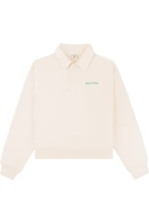 Sporty & Rich Logo-embroidered cotton polo shirt