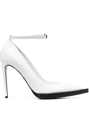 GCDS 110mm pointed leather pumps