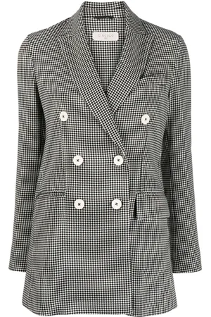 Circolo Check-print double-breasted blazer