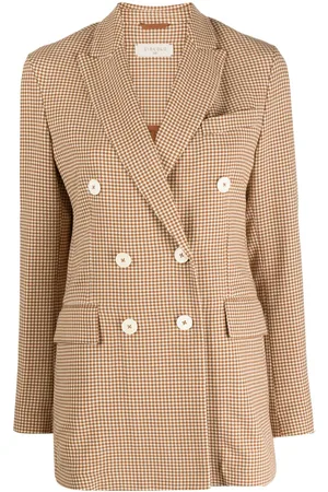 Circolo Houndstooth double-breasted blazer