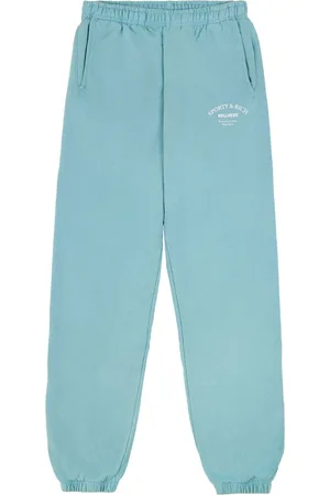 Sporty & Rich Logo-print cotton track pants