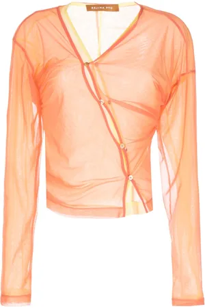 REJINA PYO Asymmetric button-fastening blouse