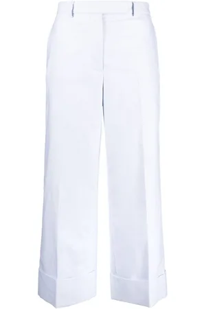 Thom Browne Sack tailored cotton cropped trousers