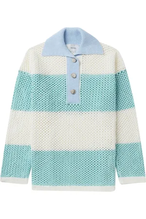 Halfboy Three-tone cotton polo collar