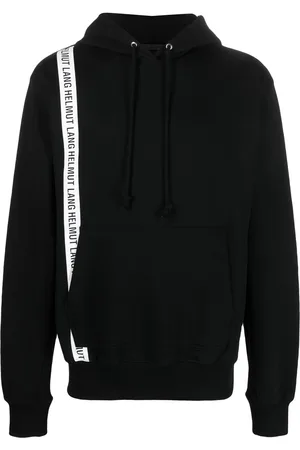 Helmut Lang Logo-print strap cotton hoodie