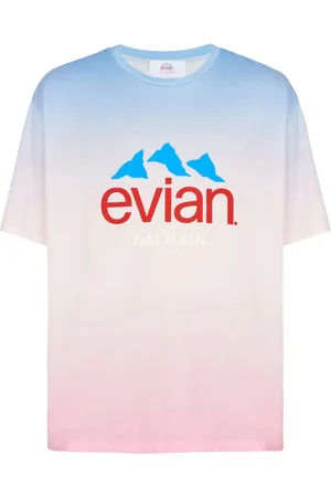 Balmain X Evian gradient-effect T-shirt