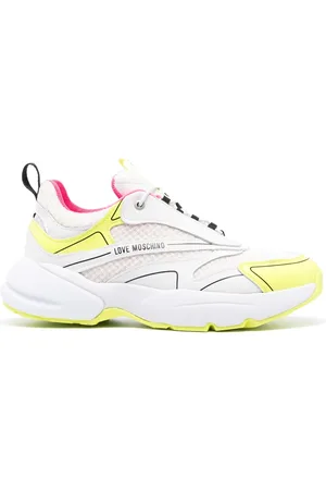 Moschino Logo-print panelled mesh sneakers