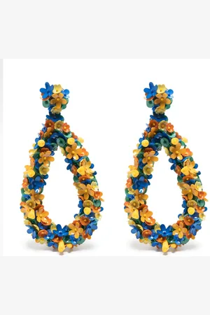 La DoubleJ Confetti Macro Flower earrings