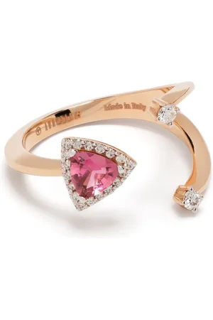 ANAPSARA 18kt rose gold Micro diamond and tourmaline ring
