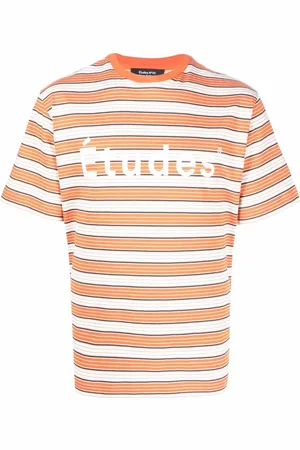 Etudes Logo-print striped T-shirt