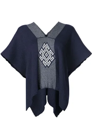 Voz V-neck draped sleeved top