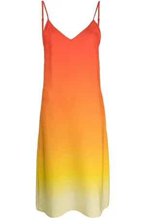 Casablanca Gradient silk slip dress
