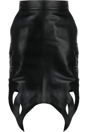 Ninamounah Cut-out asymmetric mini skirt