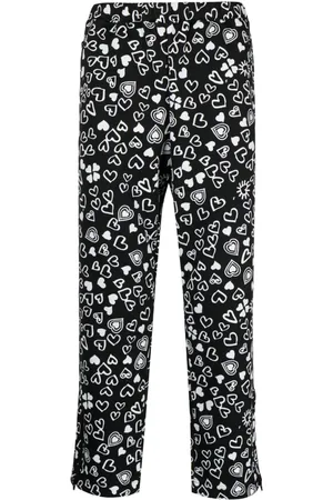 Comme des Garçons Heart-print cropped trousers