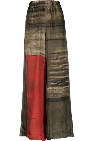 UMA WANG Printed wide-leg trousers