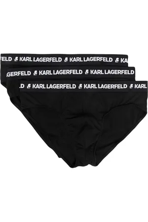 Karl Lagerfeld Logo-waistband boxer briefs (pack of three)