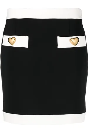 Moschino Heart-shaped-buttons mini skirt