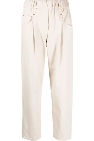 Brunello Cucinelli Elasticated straight-leg trousers