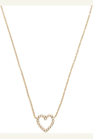 Zoe Chicco 14kt yellow heart diamond necklace