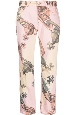 Vivienne Westwood Harris logo-print cotton jeans