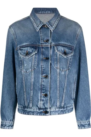 Jacob Cohen Distressed denim trucker jacket