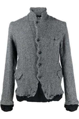 Comme des Garçons Check-print wool blazer