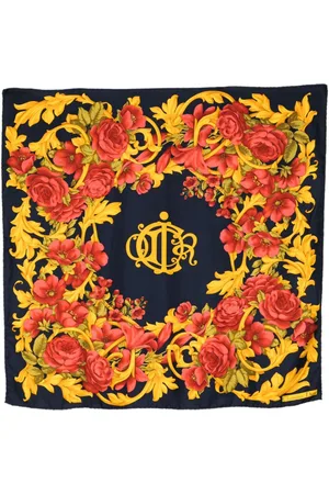 Dior Floral baroque silk scarf