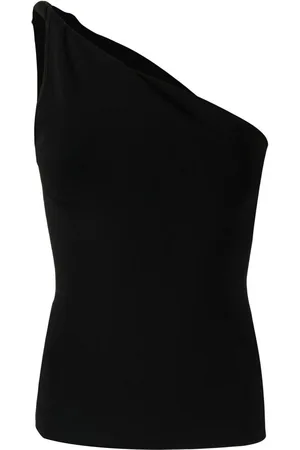 GALVAN One-shoulder sleeveless top