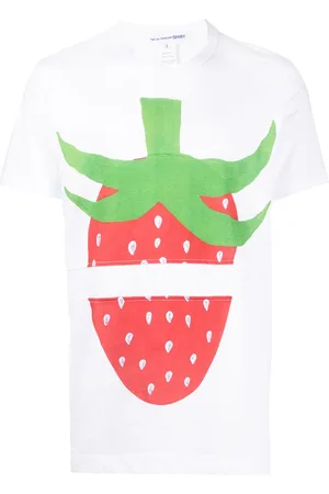 Comme des Garçons Strawberry-print cotton T-shirt