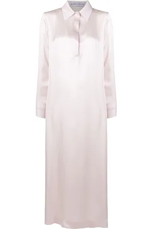 Gloria Coelho Silk maxi shirt dress