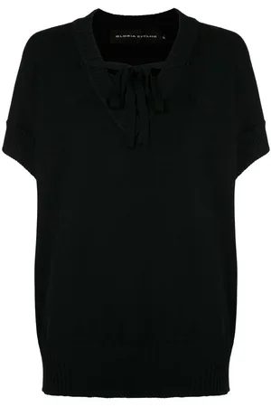 Gloria Coelho Front tie-fastening blouse