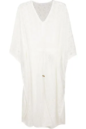 Brigitte Sheer drawstring cover-up