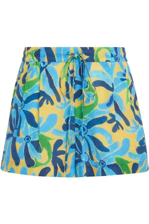 Marni Abstract-print drawstring shorts
