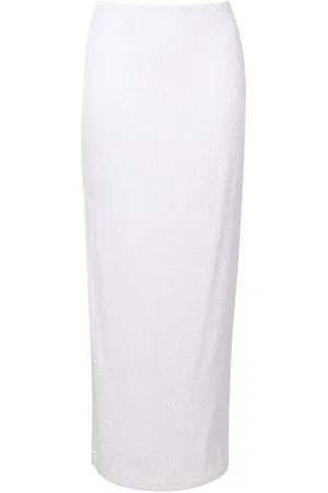 Gloria Coelho Sequin-embellished midi skirt