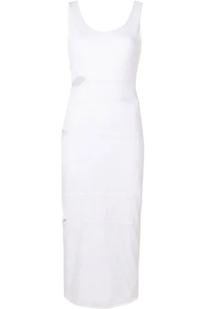Gloria Coelho Cut out-detail sleeveless midi dress