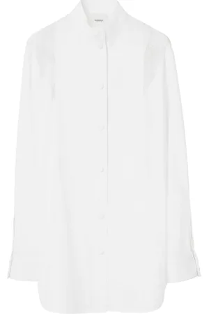 Burberry Lace-trim cotton shirt