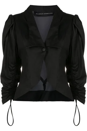 Gloria Coelho Puff-sleeves fitted jacket