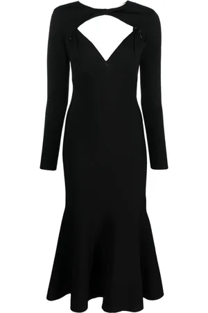 Roland Mouret Detachable-sleeves midi dress
