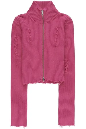 Maison Margiela Zip-up cropped cardigan
