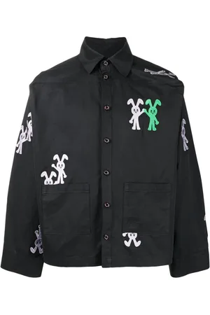 Natasha Zinko Embroidered-bunny shirt