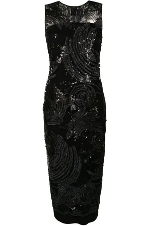 Gloria Coelho Sequin evening shift dress