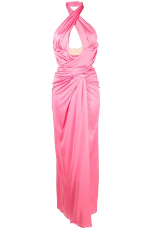 Moschino Draped halterneck maxi dress