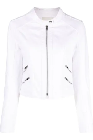 Isabel Marant Leys band-collar denim jacket