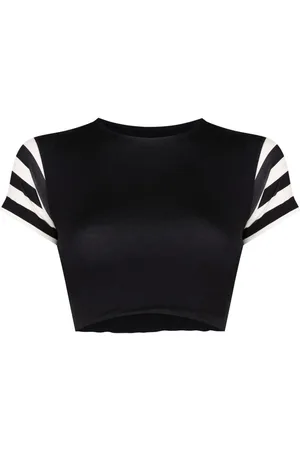 Gloria Coelho Cropped short-sleeved T-shirt
