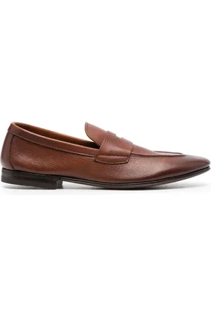 HENDERSON BARACCO Grained leather loafers