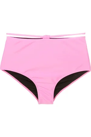 Gloria Coelho String-detail high-rise bikini briefs