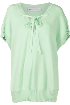 Gloria Coelho Front tie-fastening blouse