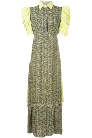 Gloria Coelho Abstract-print panelled dress