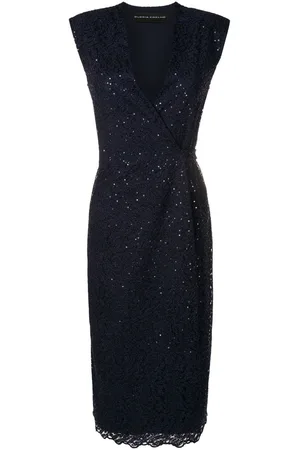 Gloria Coelho Sequin-embellished sleeveless midi dress
