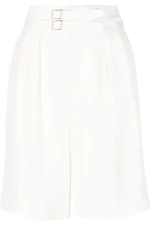Ralph Lauren Francine pleated silk shorts